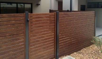 Timber aluminium slate fencing service tile
